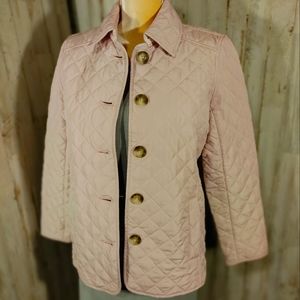 Chico's blush lightweight quilted jacket sz 0